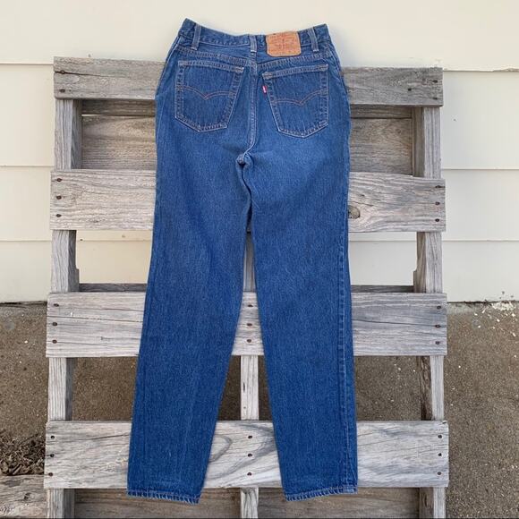 Vintage 80s Ladies Levi’s 501 button fly original fit straight leg jeans Size 9 - Picture 3 of 8